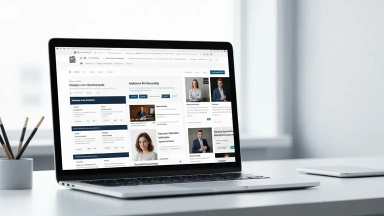 Porównanie najlepszych portali z ofertami pracy w Polsce na ekranie laptopa