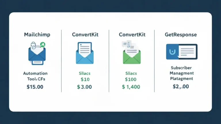 Porównanie Mailchimp, ConvertKit i GetResponse – tabela funkcji i cen platform email marketingu