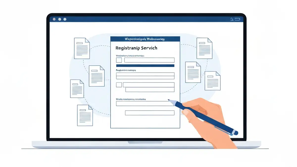Rejestracja spółki z o.o. przez system S24 online – ekran komputera z formularzem KRS